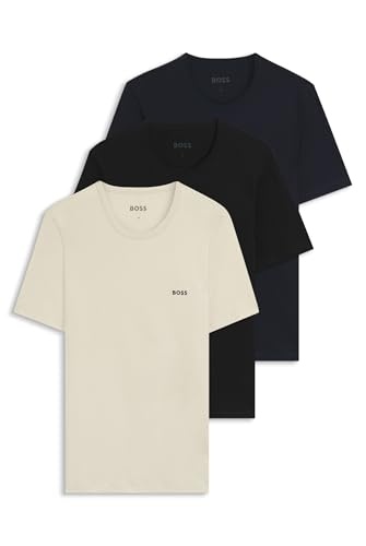 BOSS Herren T-Shirt Rundhals 3er Pack in verschiedenen Größen
