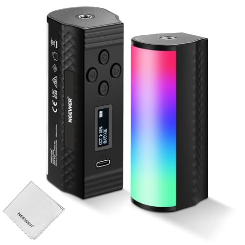 Produktbild: neewer tl96rgb handheld light stick, 360 rgb mini led, 2500 mAh, dimmbar 2500 K - 8500 K