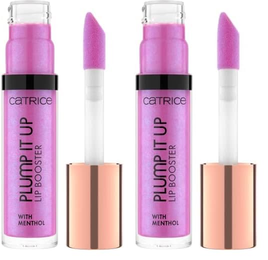 Catrice plump it up lip booster violett, kühlend, glänzend, vegan, 2er Pack