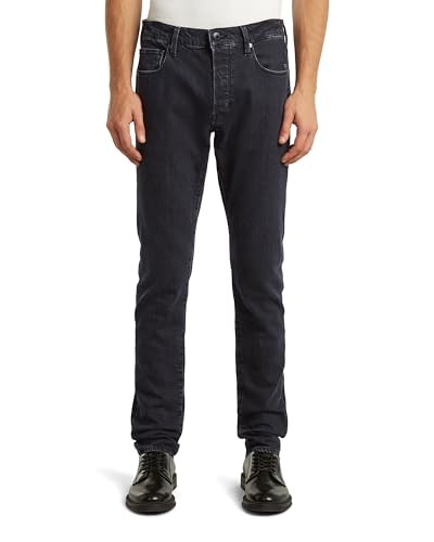G-STAR 3301 Slim Jeans Herren, Schwarz (Washed Black 51001-D931-H890), 28W/34L