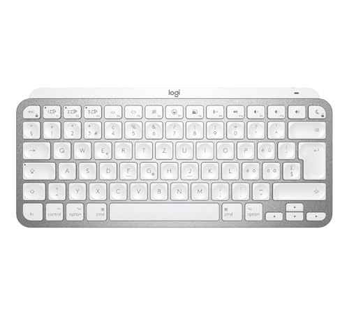 Logitech MX Keys Mini für Mac, Schweizer QWERTZ, Skandinavisch QWERTY, Grau