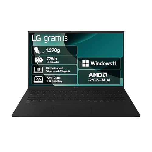 Produktbild: lg gram 15 zoll notebook - amd ryzen 7 3500u, 16gb ram, 512gb ssd, 350nits ips