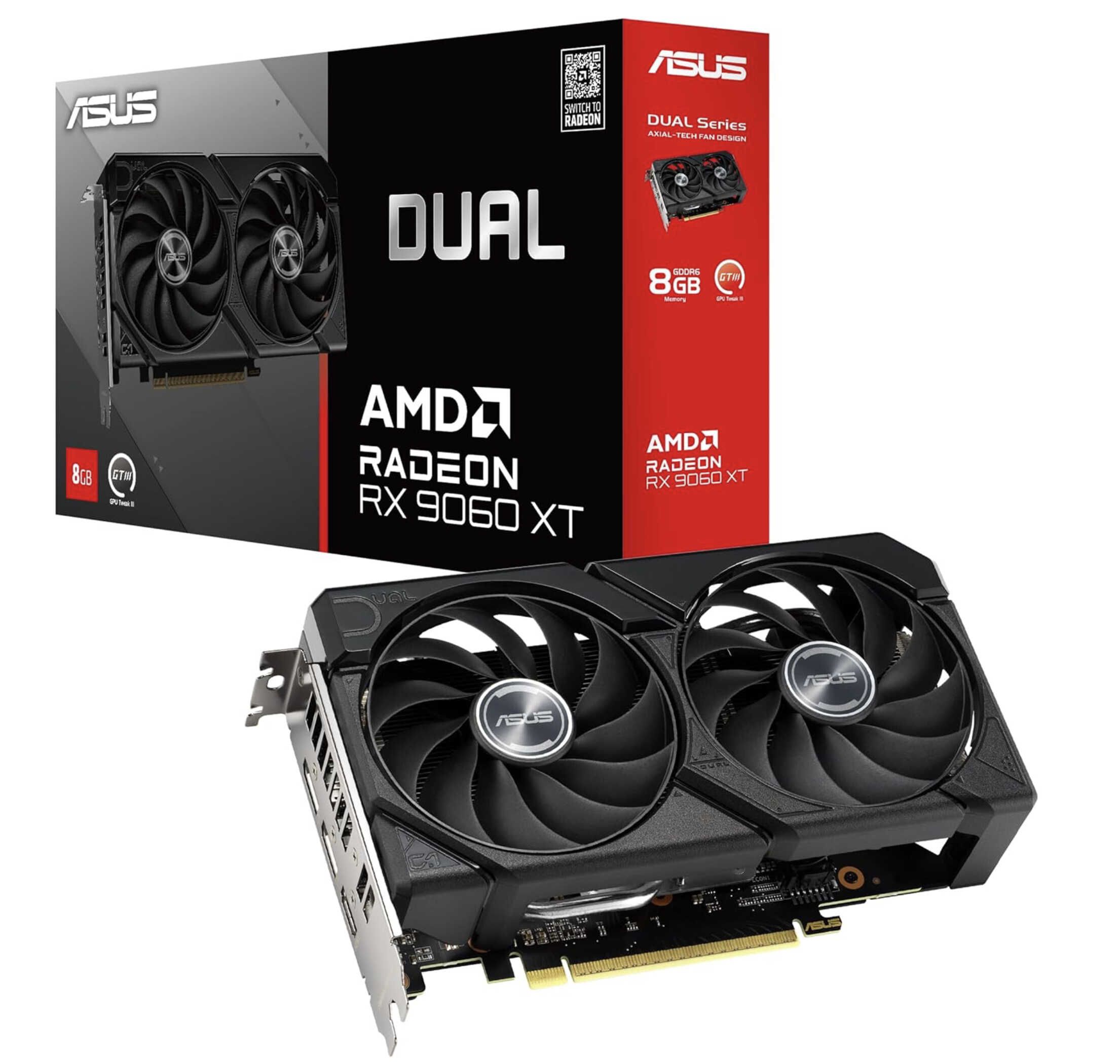 asus radeon rx 9060 xt dual grafikkarte 8 gb gddr6
