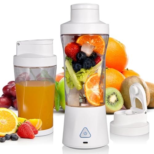 700 ml tragbarer blender, mini smoothie maker, usb wiederaufladbar, für fitness, büro, camping