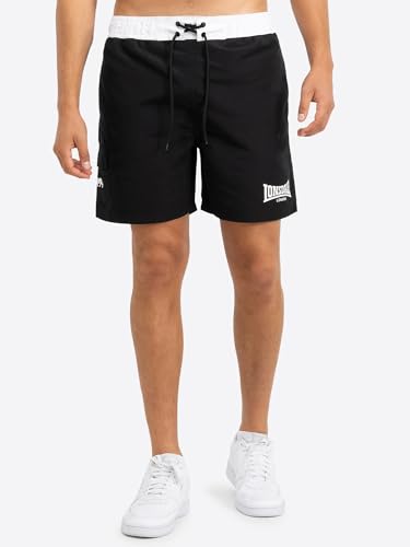 Produktbild: Lonsdale badehose herren thorpe schwarz-weiß gr. L