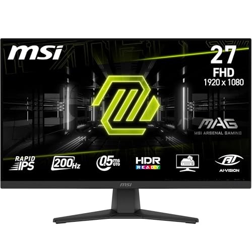 MSI MAG 272FDE 24,5 Zoll FHD Gaming-Monitor 200 Hz 0,5 ms HDR FreeSync HDMI DP