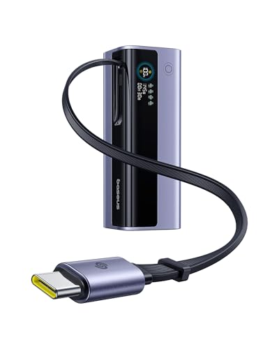 baseus powerbank 20000 mAh 145 W mit usb-c kabel für laptop und smartphone