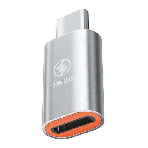 120W 12 Pin auf USB C Adapter mit Metallgehäuse und Kabel, Daten-Synchronisation
