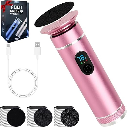 hornhautentferner elektrisch foot glow mit 60 ersatz schleifkissen für füße