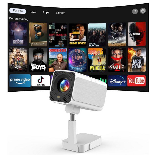 Produktbild: puxinat tp-04 beamer 1080p android 300 ansi 47,99 euro statt 60 euro