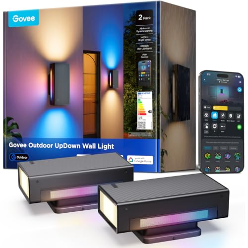 Govee Wandleuchte UpDown mit dimmbarer LED und Farbwechsel-Funktion