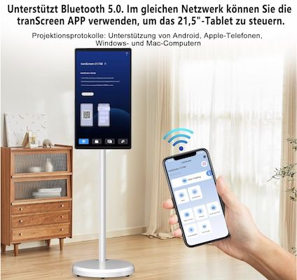 OFD portable tv 21,5 Zoll mit Rollen zum Preis von 359,99 Euro