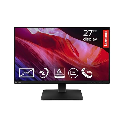 lenovo l27qe monitor 27 zoll qhd 2560 x 1440 100 hz 16:9 wled