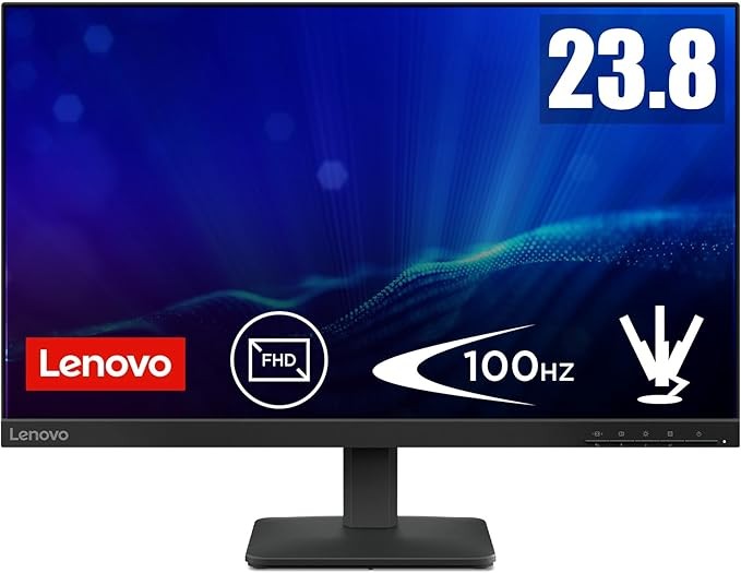 Lenovo L24-4e 23.8" IPS Monitor 1920x1080 100Hz 4ms HDMI VGA Raven schwarz