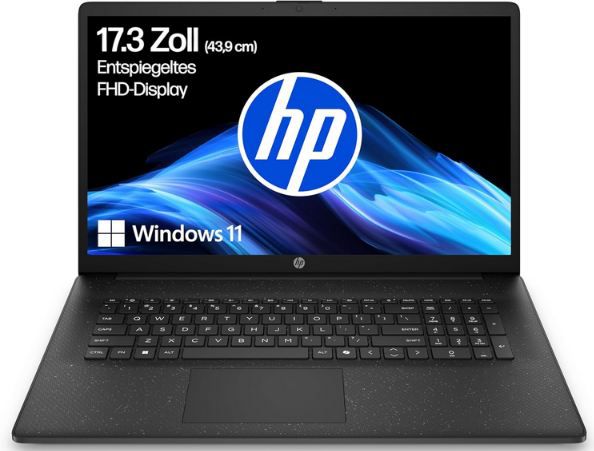 hp 17 laptop 17,3 zoll fhd, ryzen 7 7730u, 16gb ram, 512gb ssd, 499 euro