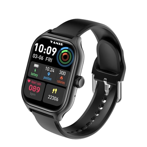 vanir smart watch mit telefonfunktion, fitnessuhr mit spO2, pulsmesser, schrittzähler