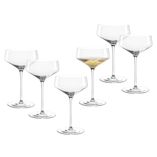 leonardo home puccini champagnerschale 6 stück cocktailglas spülmaschinengeeignet 350 ml