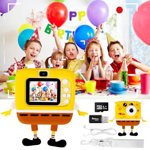 kinderkamera 1080p mit 2,0 zoll bildschirm und 32gb sd-karte für 3-12 jahre