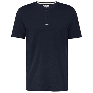 s.Oliver Henley-Shirt Flammgarnstruktur, ab 14,27 statt 20