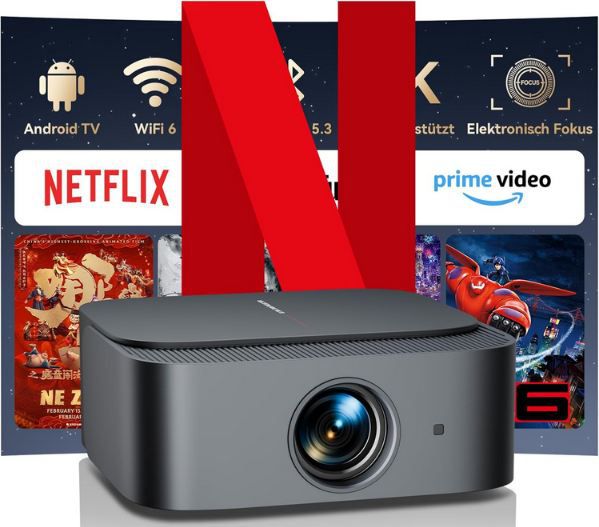 zoomcat e1 beamer 1080p mit wifi und bluetooth für 114,66 euro statt 300 euro