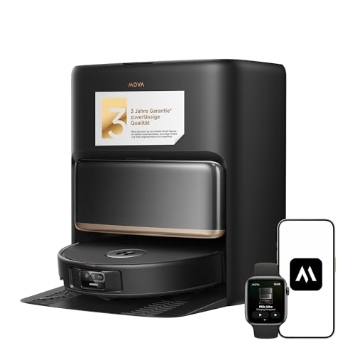 MOVA P50s saug- und wischroboter 24000 pa, automatischer absaugstation, lidar-navigation