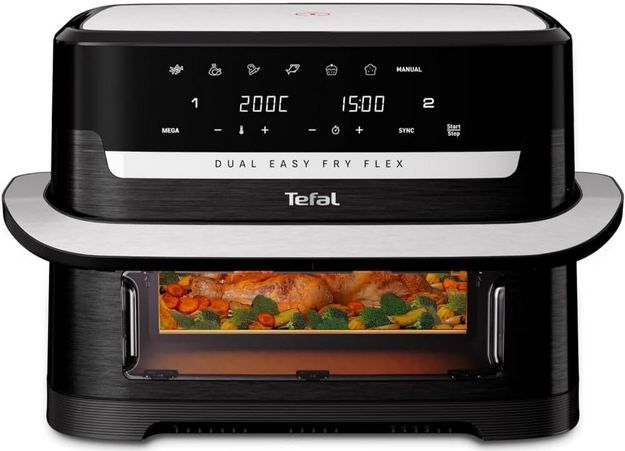 tefal ey9228 dual easy fry flex heißluftfritteuse 9l für 139,99