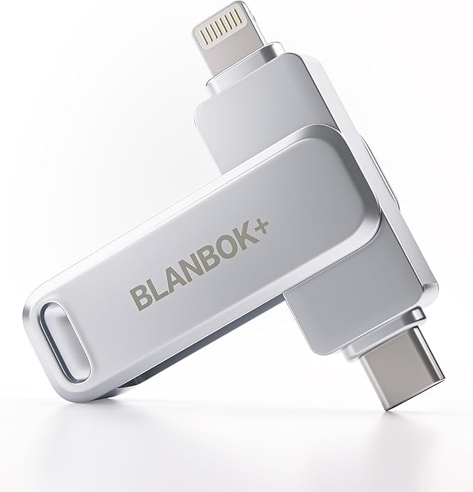 Produktbild: BLANBOK+ MFi 256GB USB C Stick für iPhone 15, 3 in 1, Externer Speicher