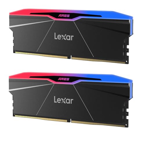 Produktbild: lexar ddr5 ram 32gb kit 2x16gb 6000mhz cl30 rgb