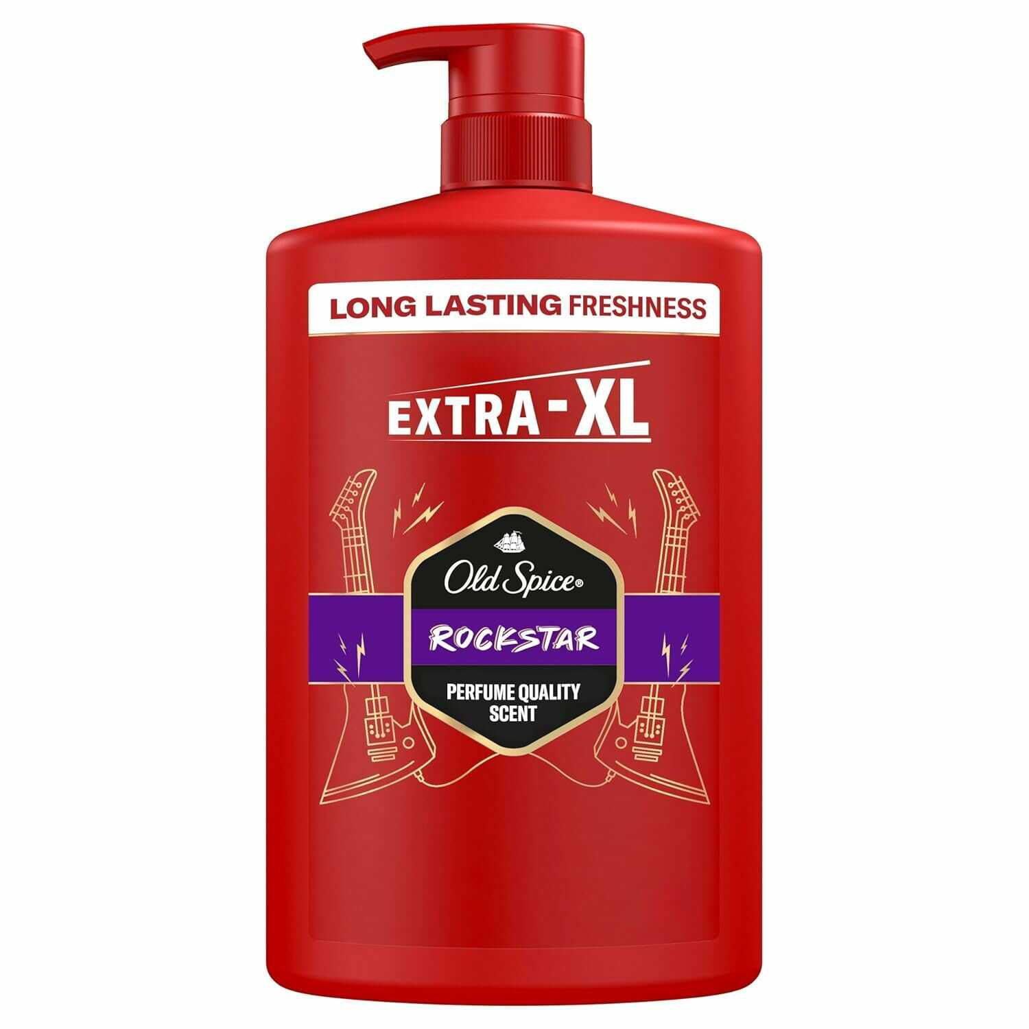 Produktbild: old spice rockstar 3-in-1 shampoo für haar, gesicht, körper 1000 ml