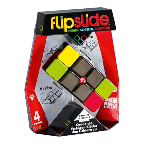 Flipslide elektronisches Reaktions- & Puzzlespiel von Moose Toys, 4 Spielmodi, ab 8 Jahren