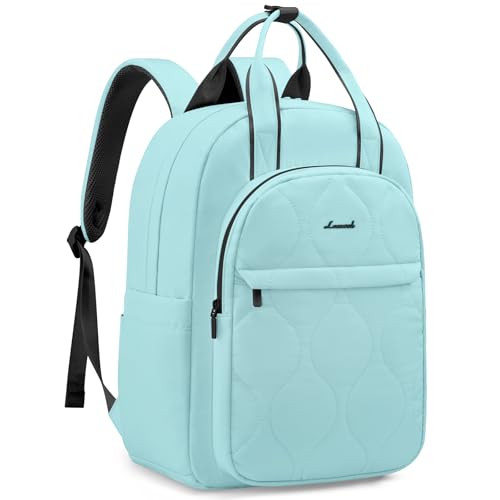 Rucksack Damen 15,6 Zoll, Laptop Schulrucksack für Teenager Mädchen, Blau