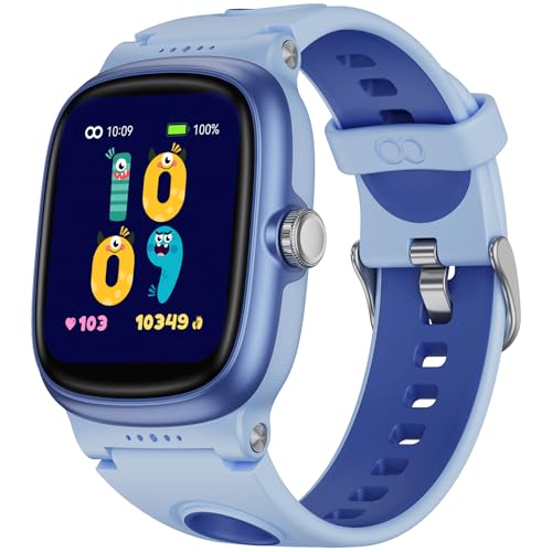 smartwatch kinder mit herzfrequenz und schlafmonitor, wasserdicht, 19 sportmodi