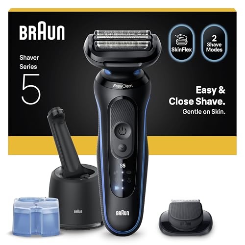 braun series 5 elektrorasierer herren, 50 min akku, 4in1 reinigungsstation, 1 aufsatz