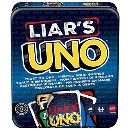 mattel liar's uno kartenspiel in metalldose für 12,56 euro statt 16 euro
