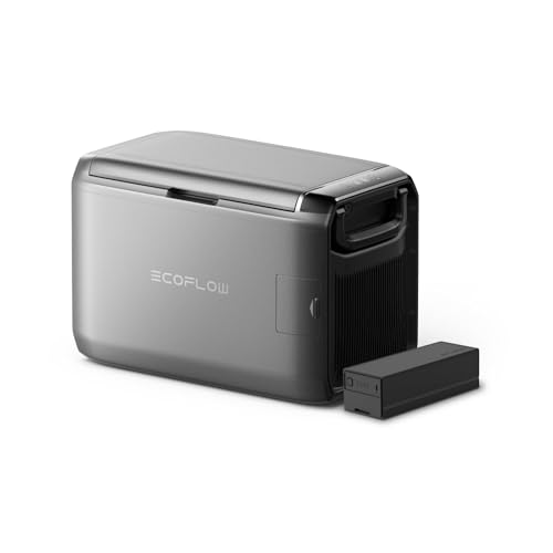 ecoflow glacier tragbare kühlbox 45l, 298 wh akku, camping, roadtrips, angeln