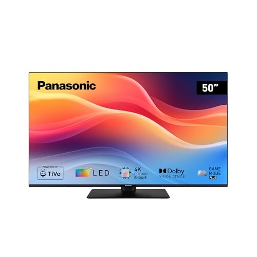 panasonic 50 zoll 4k ultra hd led smart tv w61 serie 2025 schwarz