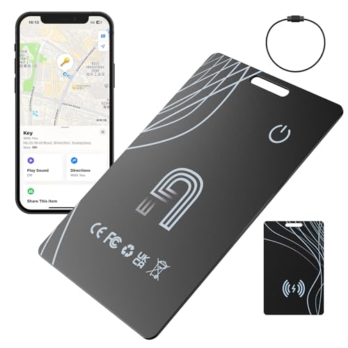 air tag wallet tracker karte - bluetooth schlüsselfinder kompatibel mit apple, kabelloses laden