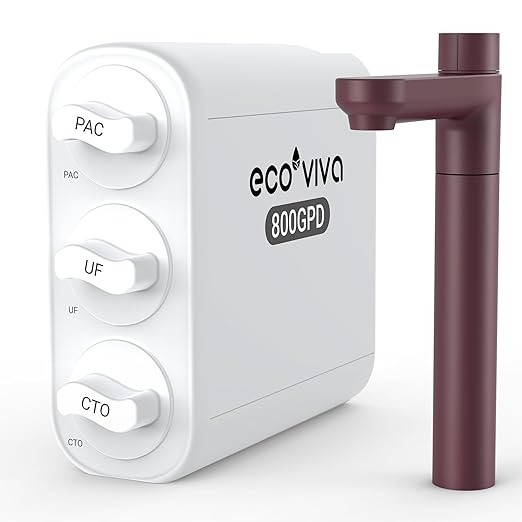 Produktbild: Ecoviva Untertisch Wasserfilter 800G, 0.01m Ultrafiltration, NSF-zertifiziert