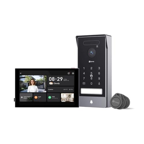 Videotürklingel ezviz hp7 pro mit 2-Wege-Audio, Türöffner, Touchscreen, RFID
