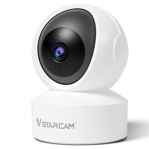 vstarcam 2k qhd überwachungskamera innen 360 grad wlan hundekamera mit app