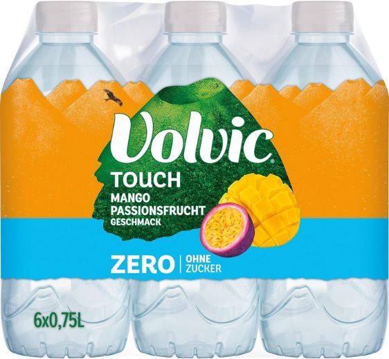 Produktbild: Volvic Touch Zero Mango-Passionsfrucht 6er Pack, 0,75L, ab 5,69