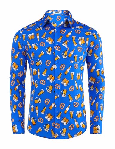 3D drucken hemden für herren von coofandy, langarm, s-3xl, verschiedene farben
