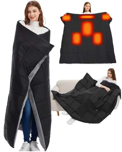 Produktbild: heizdecke kabellos 20000mAh von cycyheat, tragbare wärmedecke für zuhause und büro