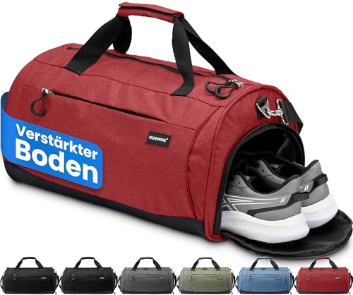 heldenwerk sporttasche groß mit schuhfach, nassfach, ideal als gym bag, reisetasche