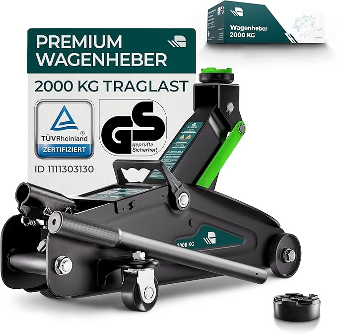 Produktbild: 2T Wagenheber hydraulisch, Autoscherenheber, robuste Hebewerkzeuge