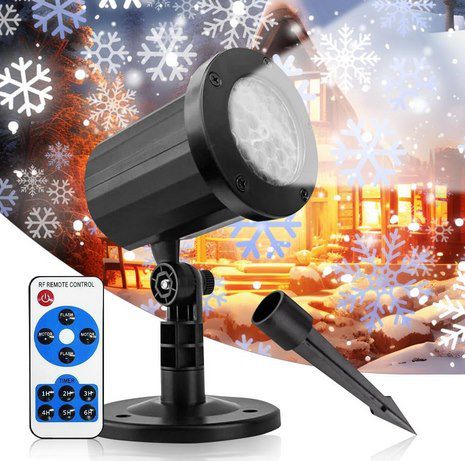 KALAHOL led schneeflocken projektor mit fernbedienung für 10,99 Euro