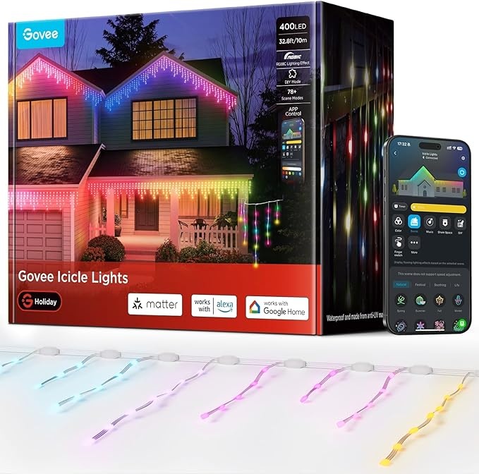 govee black friday angebote, eiszapfen lichterkette 10m 89,99, tv led hintergrundbeleuchtung 39,99