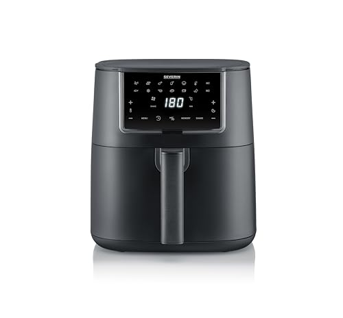 Severin Heißluftfritteuse XXL 7L, 11 Programme, Touch-Display, 1700W, schwarz
