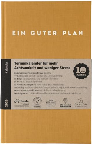 Produktbild: ganzheitlicher terminkalender 2026  wochenplaner mit achtsamkeitstipps von bernstein