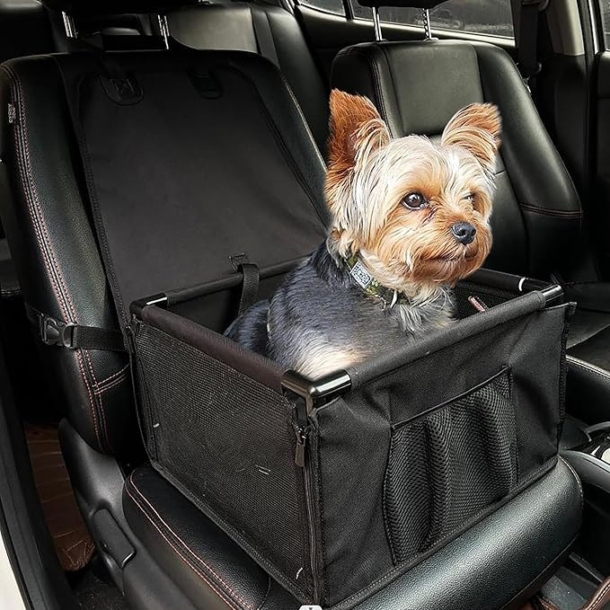 Hundesitz Auto für kleine Hunde, stabil und wasserdicht, schwarz